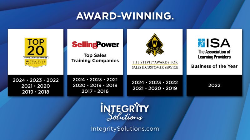 Integrity Selling Sales Training Award List Auckland New Zealand NZ